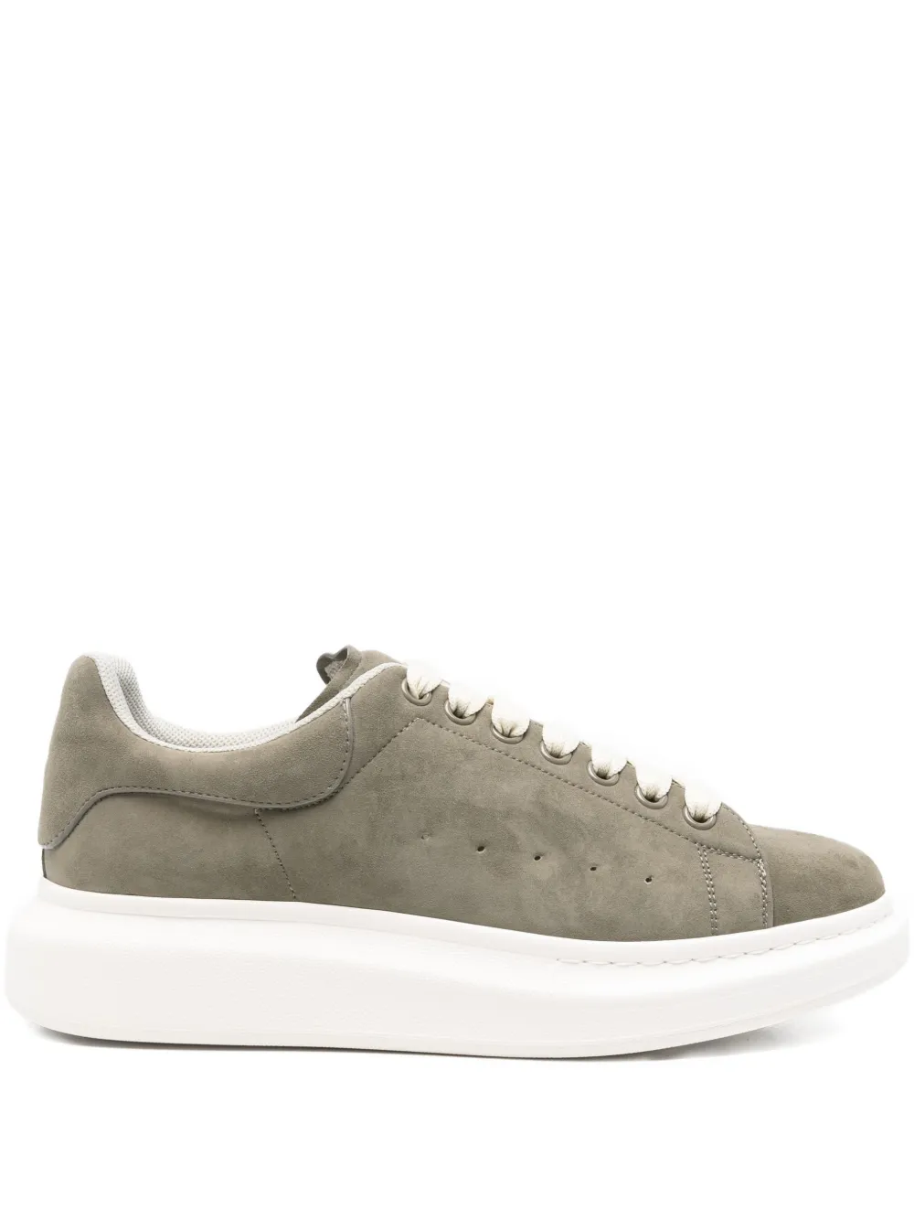 Alexander McQueen Pre-Owned suede platform sneakers | Grey | Image 1