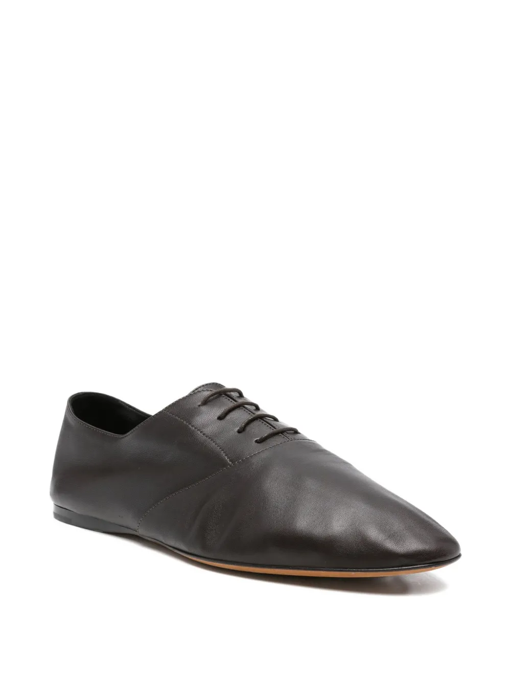 The Row Pre-Owned Awar lace-up leather oxfords - Bruin