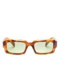 Prada Pre-Owned Symbole rectangle-frame sunglasses - Brown