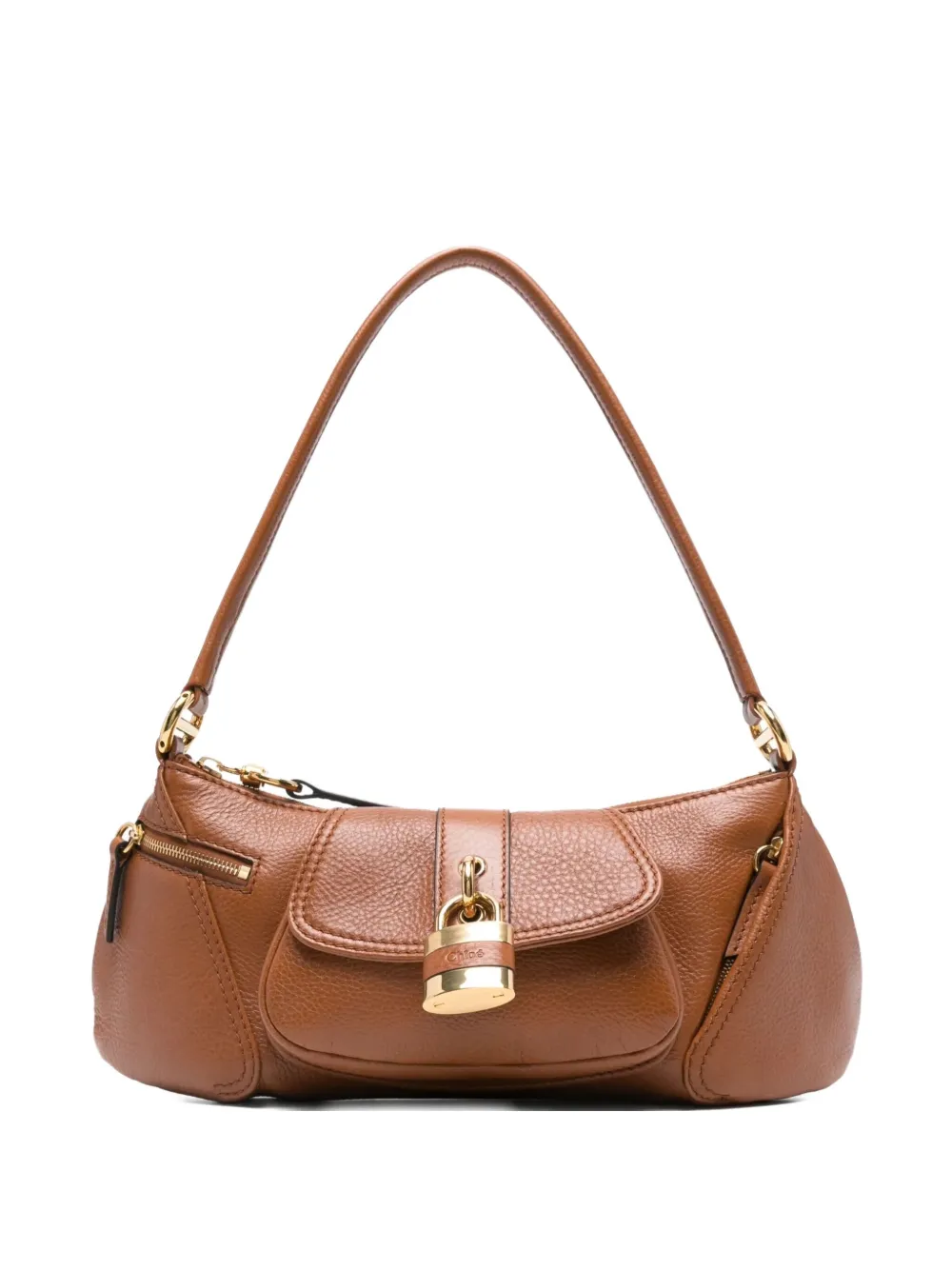 Chloé Pre-Owned The 99 padlock shoulder bag | Brown | Image 1