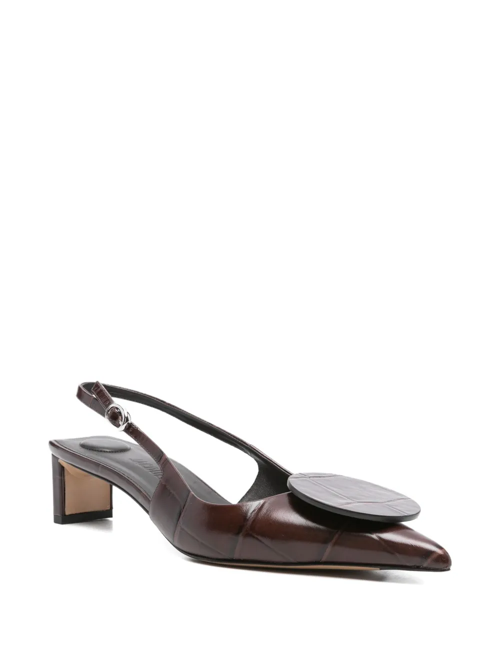 Jacquemus Pre-Owned 40mm slingback pumps - Bruin