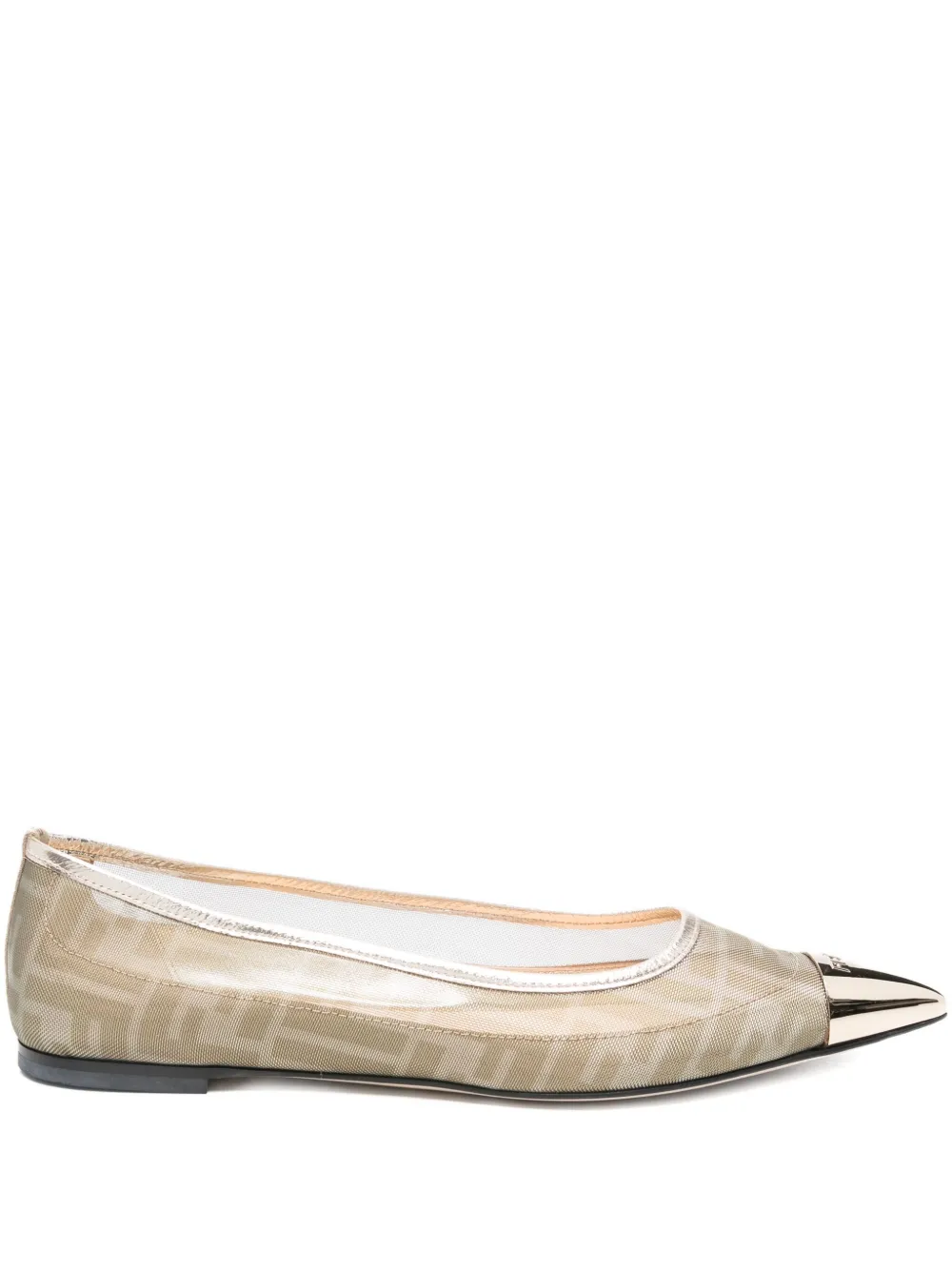 Fendi Pre-Owned Colibri ballet flats | Gold | Image 1