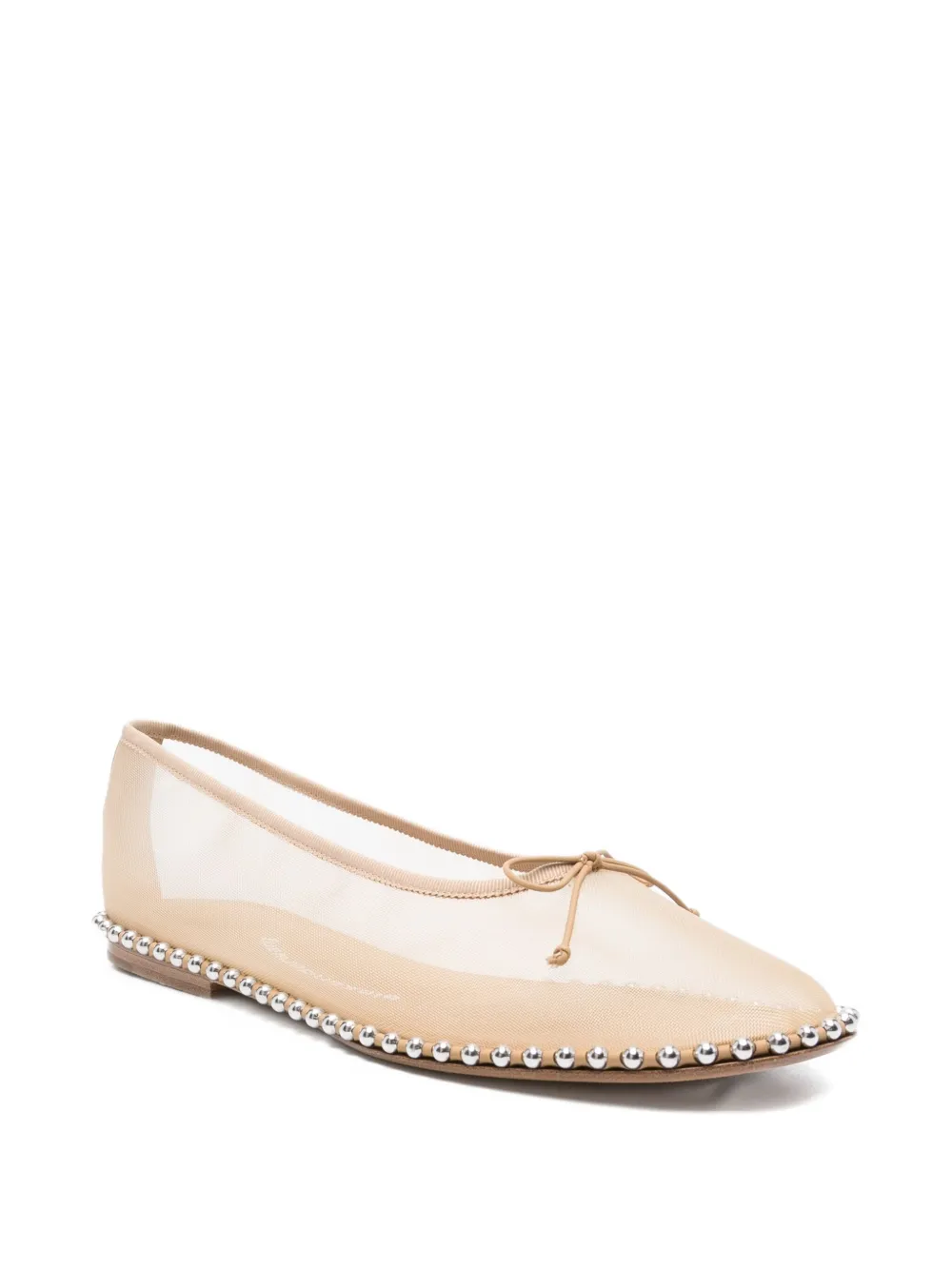 Pre-Owned Alexander Wang Lina mesh ballet flats - Beige