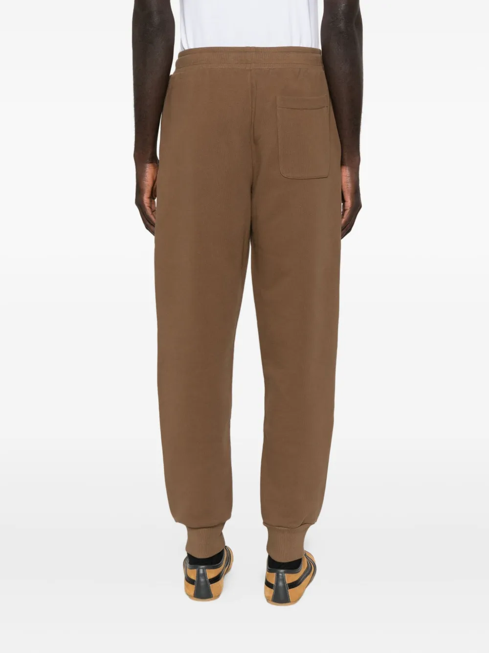 Ami Alexandre Mattiussi Elastic-waistband Track Pants In Brown