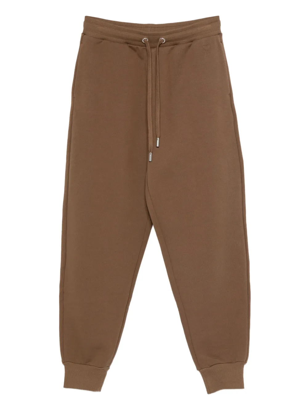 Ami Alexandre Mattiussi Elastic-waistband Track Pants In Brown