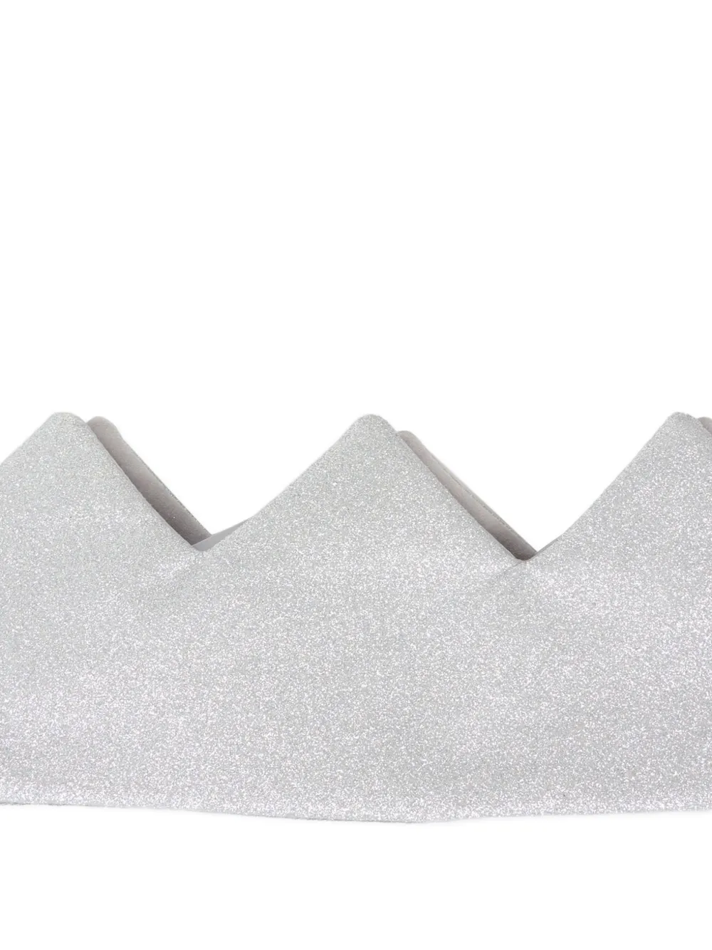Mayoral Glitter-embellishment Crown-shape Head Band In Gray