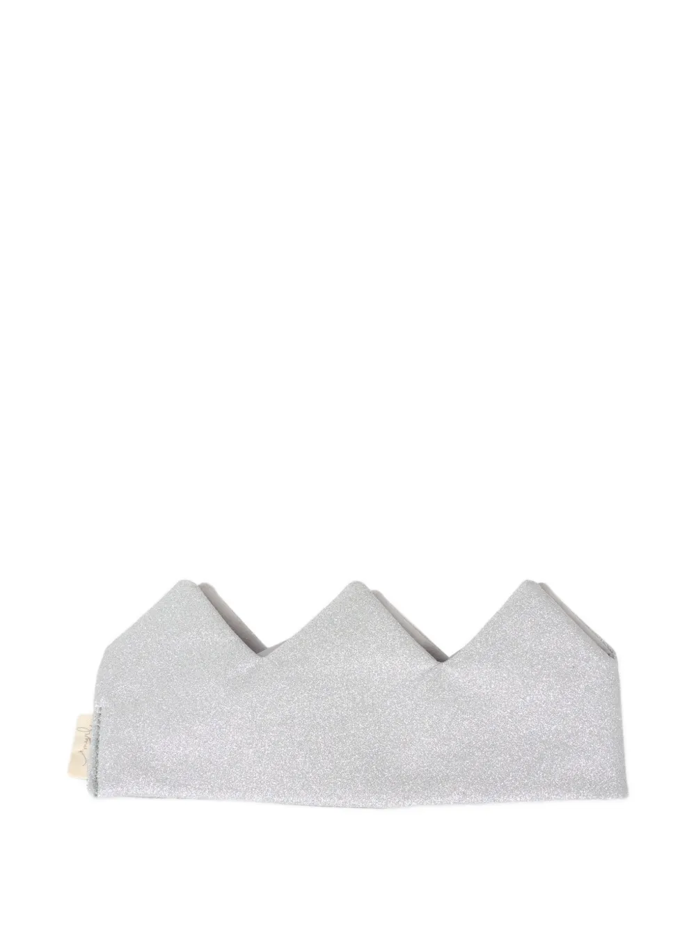 Mayoral Glitter-embellishment Crown-shape Head Band In Gray