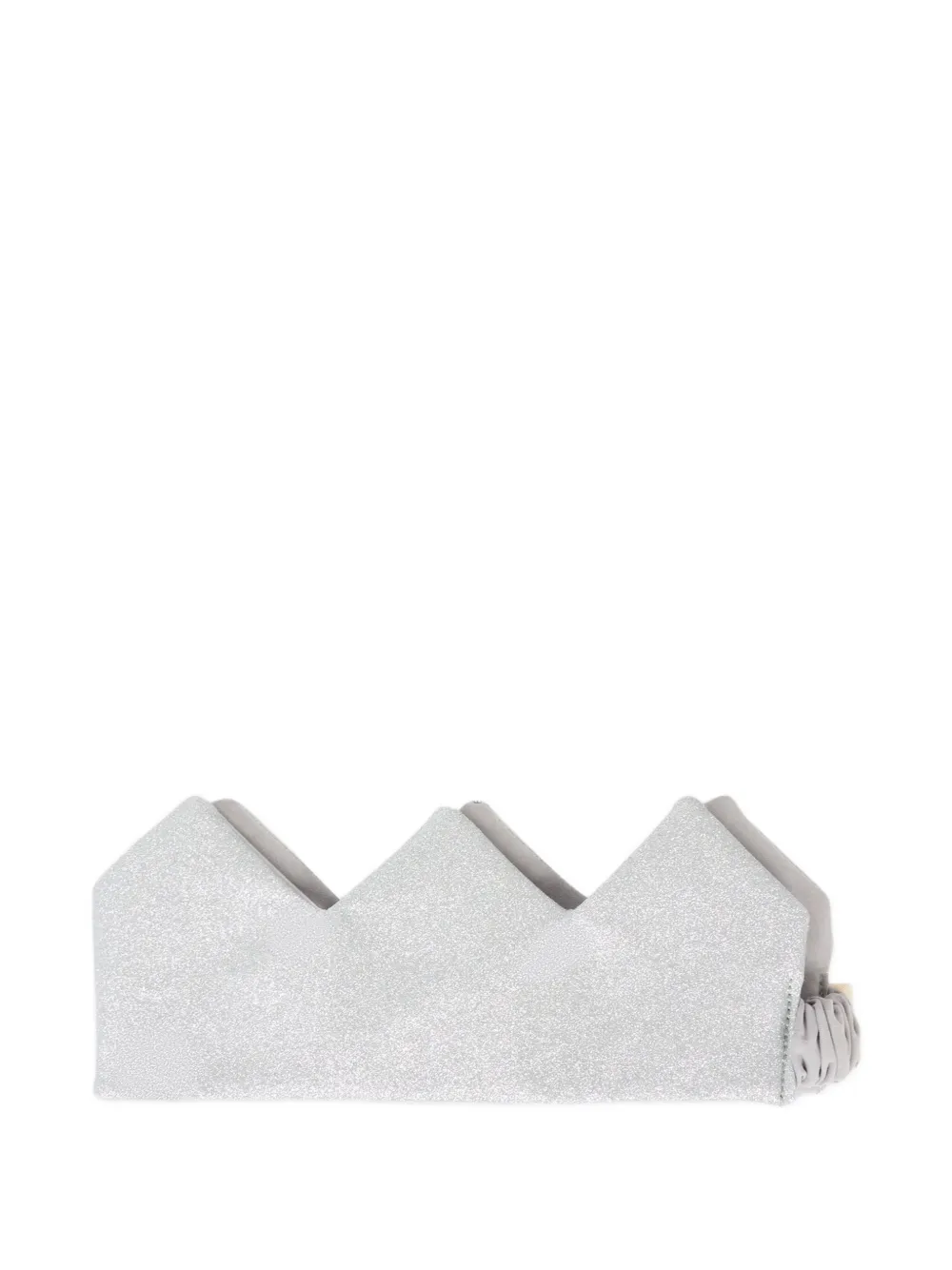 Mayoral Glitter-embellishment Crown-shape Head Band In Gray