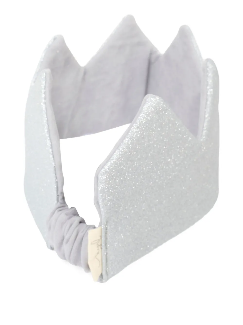 Mayoral Glitter-embellishment Crown-shape Head Band In Gray