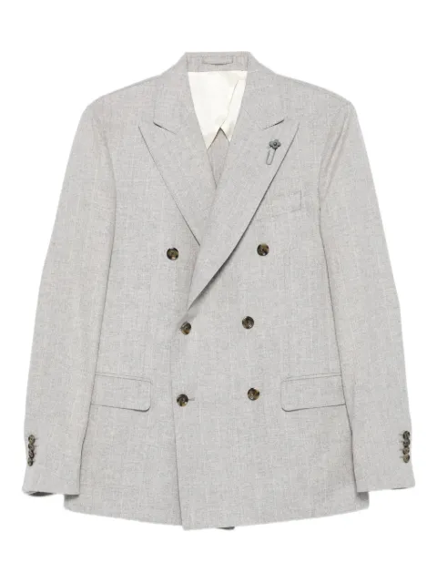 Lardini double-breasted wool suit