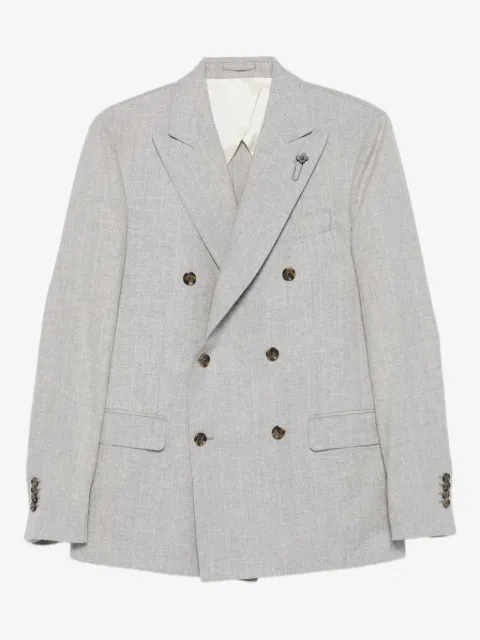 Lardini double-breasted wool suit