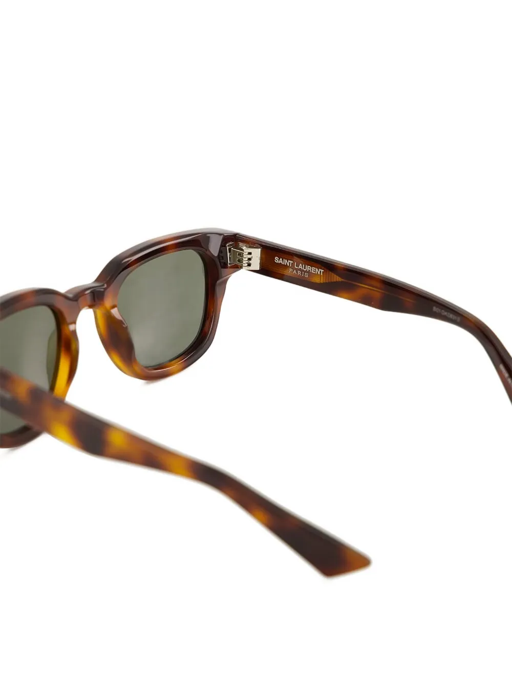 Saint Laurent SL 838 zonnebril met rechthoekig montuur van gerecycled acetaat Bruin