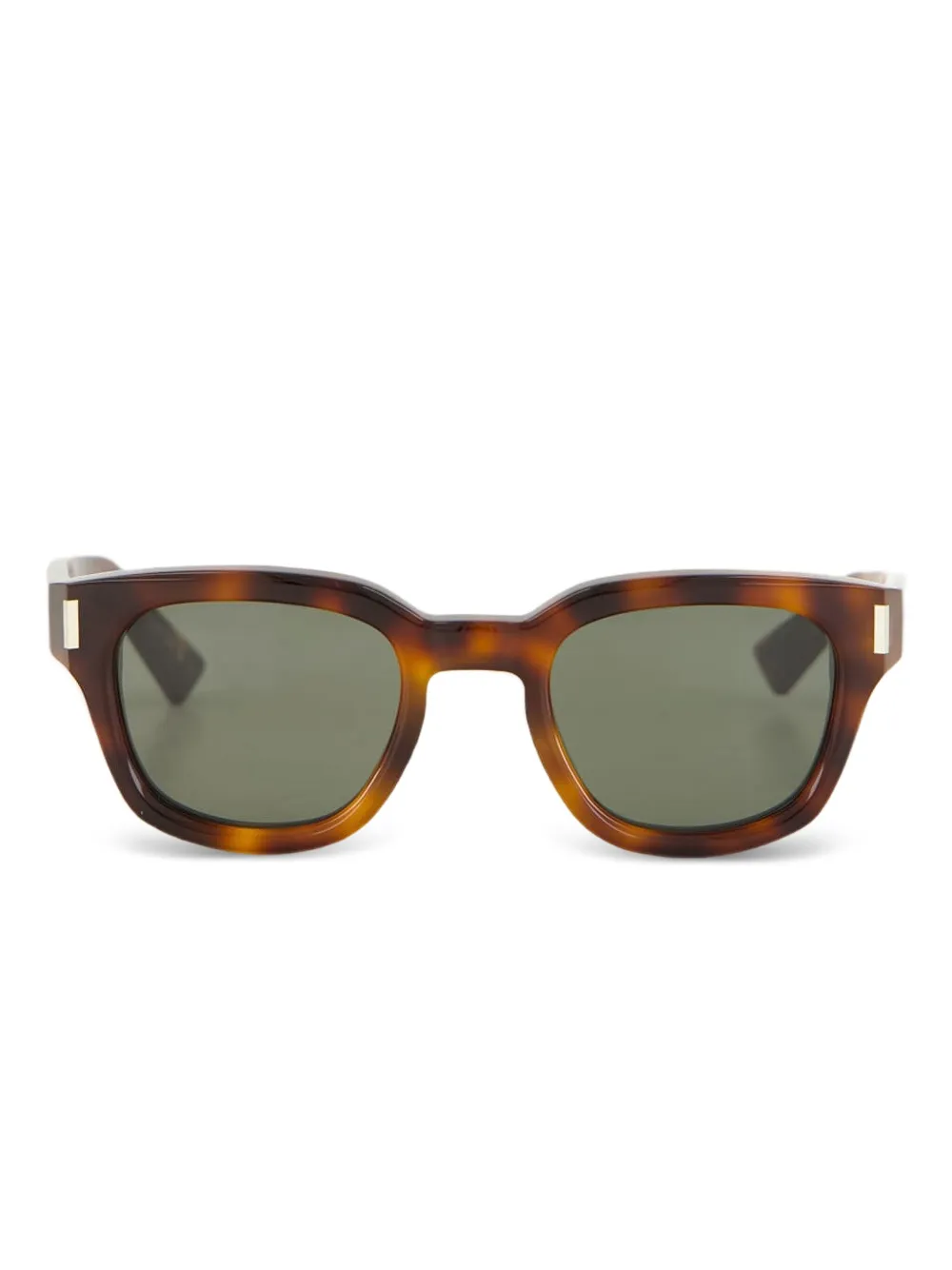Saint Laurent SL 838 zonnebril met rechthoekig montuur van gerecycled acetaat Bruin