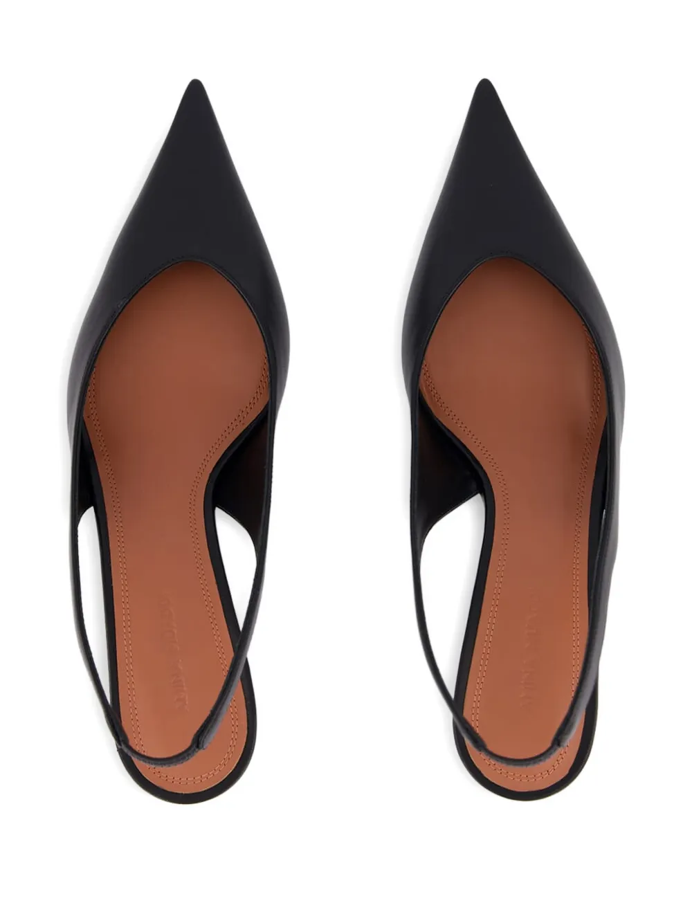 Amina Muaddi Anok heeled slingback-strap pumps Zwart
