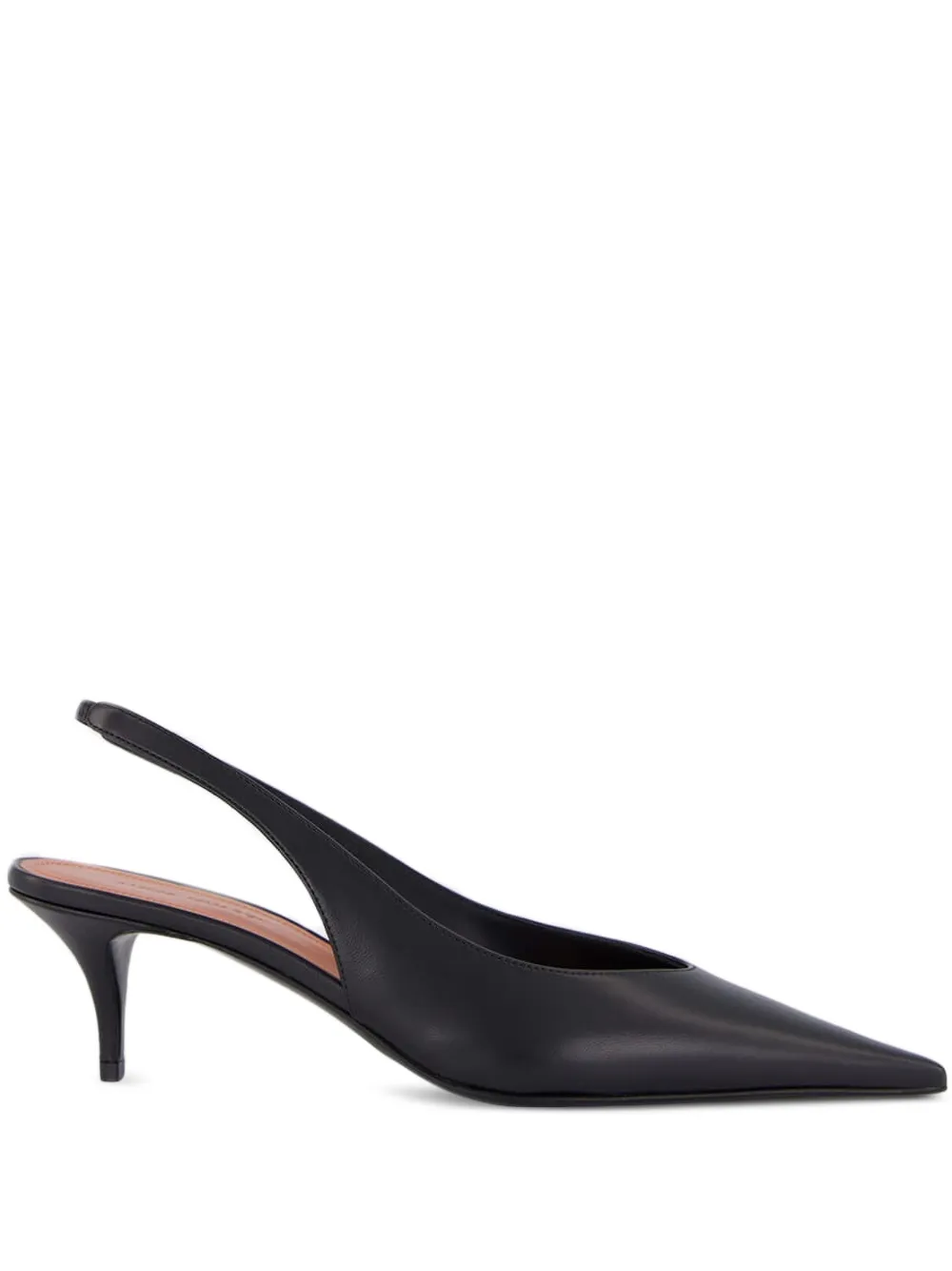 Amina Muaddi Anok slingback pumps met hak Zwart