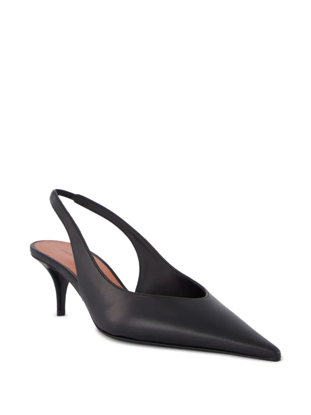 Amina Muaddi Anok slingback pumps met hak - Zwart