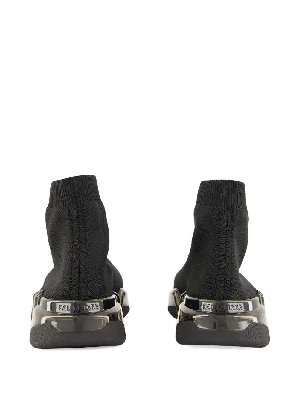 Balenciaga Speed 2.0 Recycled-knit Hi-top Sneakers In Black