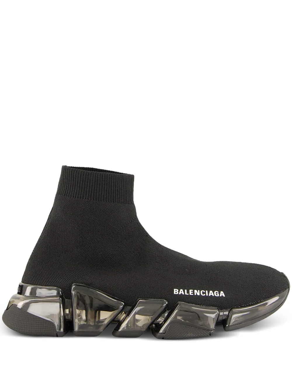 Balenciaga Speed 2.0 recycled-knit hi-top sneakers | Black | Image 1