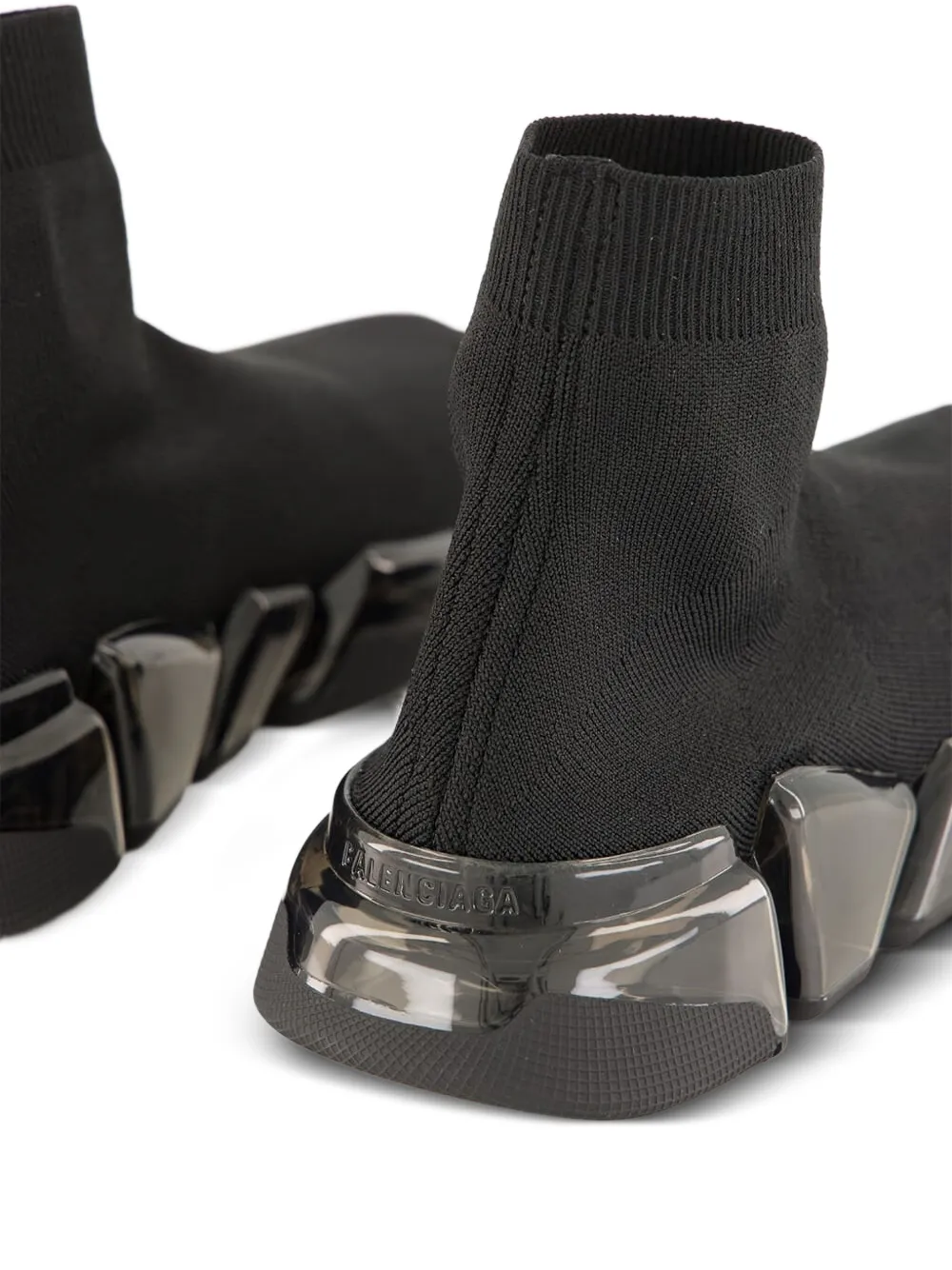 Balenciaga Speed 2.0 recycled-knit hi-top sneakers Black