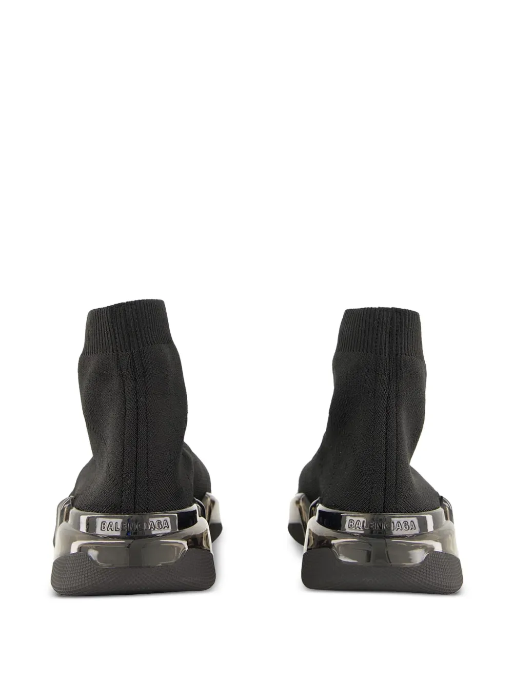 Balenciaga Speed 2.0 recycled-knit hi-top sneakers Black