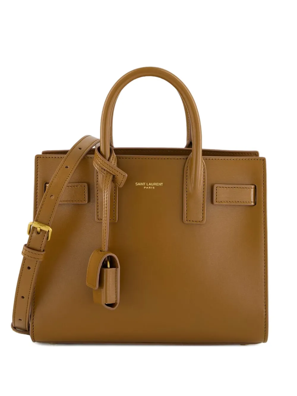 Saint Laurent Small Sac De Jour Tote Bag In Brown