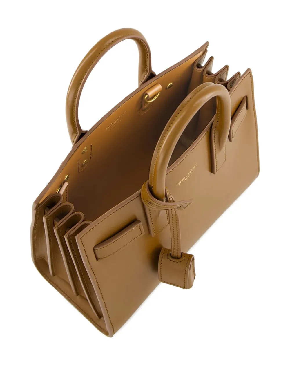 Saint Laurent Sac de Jour kleine shopper Bruin
