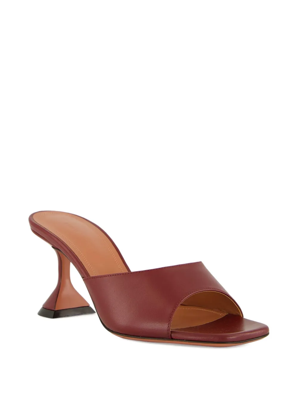 Amina Muaddi 70 mm Lupita sandalen Rood