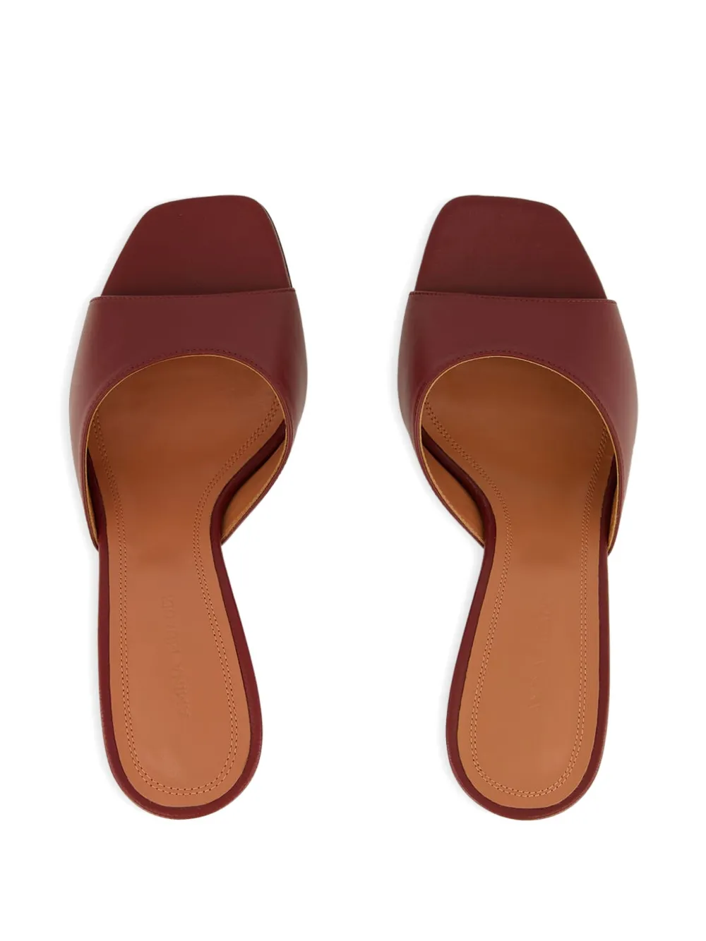 Amina Muaddi 70 mm Lupita sandalen Rood