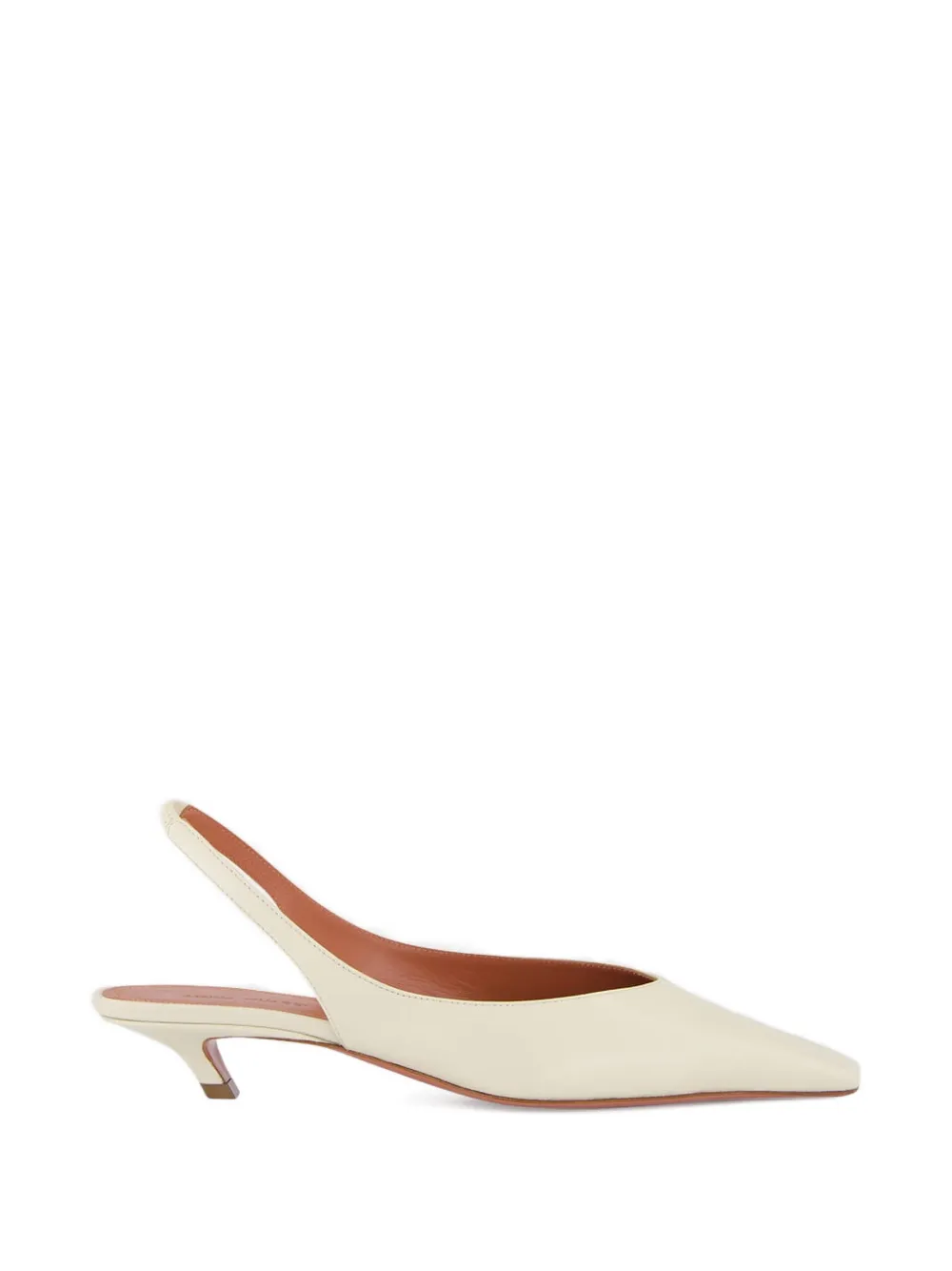Amina Muaddi Jamie sling pumps Beige