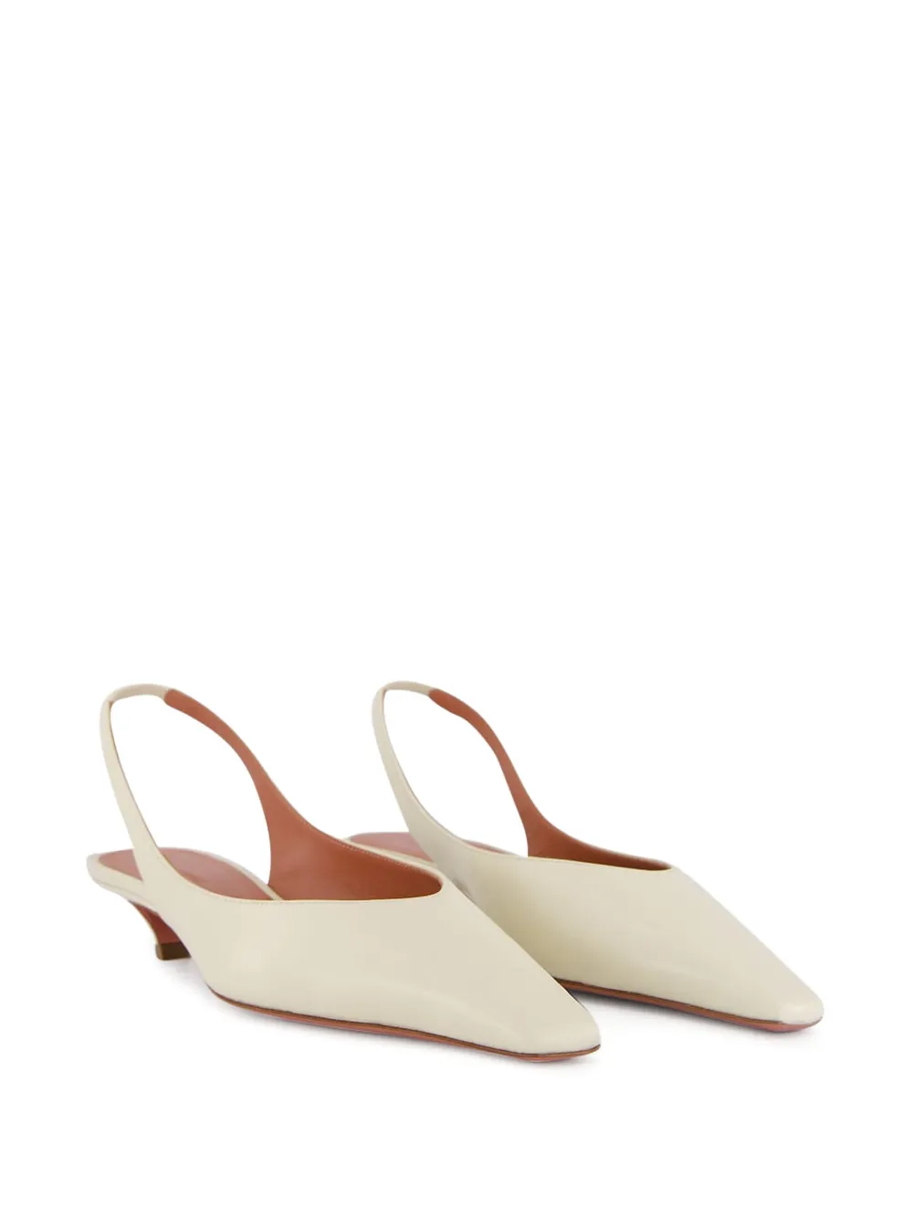  Amina Muaddi Jamie Sling Pumps - Neutrals 