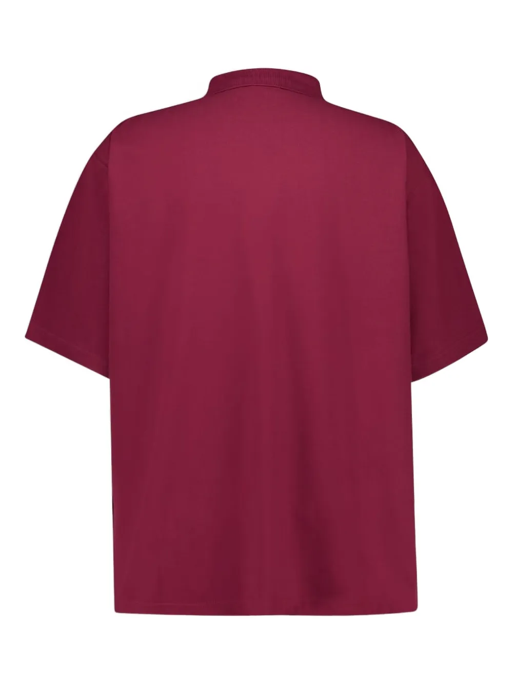 Balenciaga embroidered-logo polo shirt - Rood