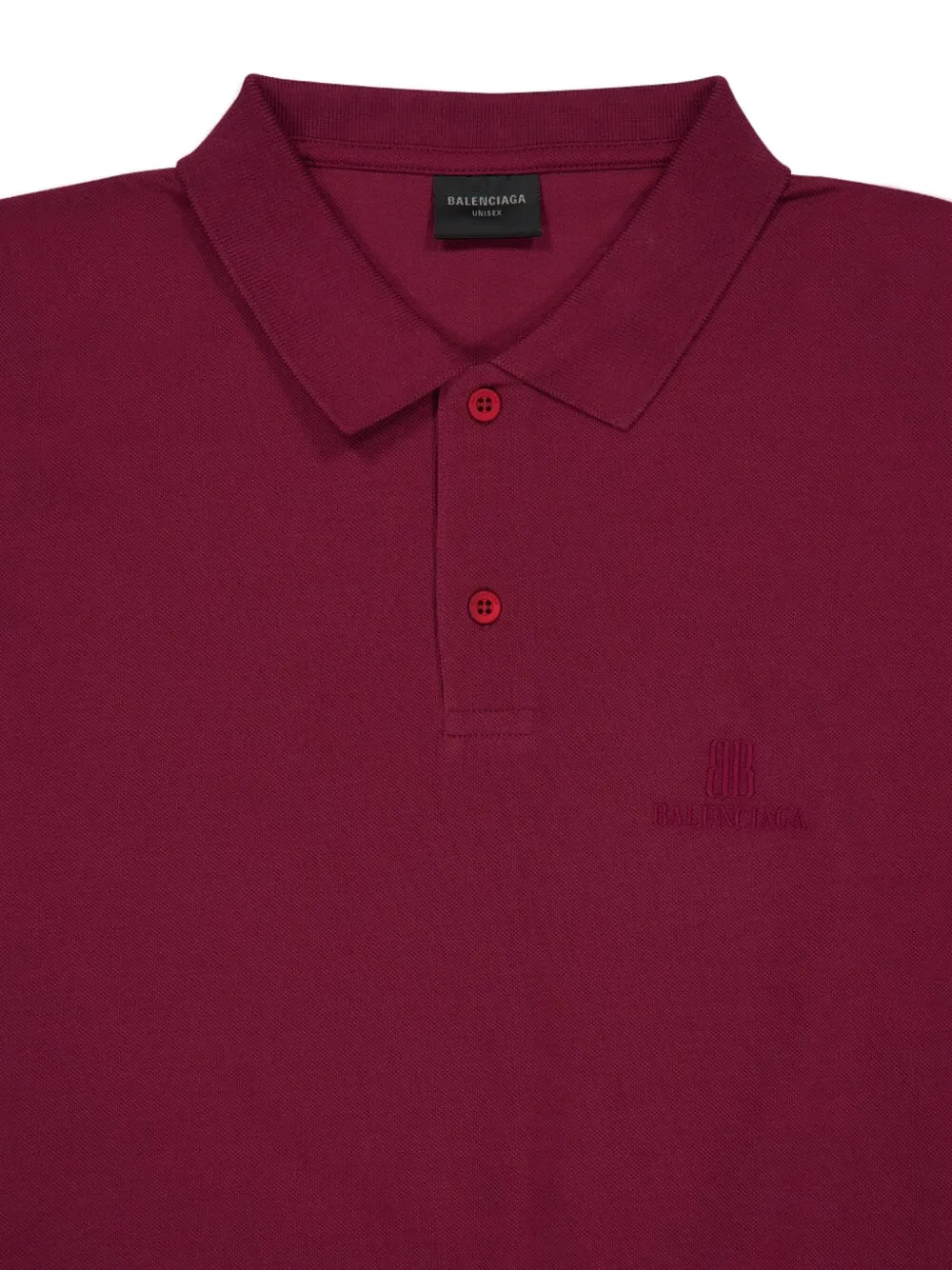 Balenciaga Poloshirt met geborduurd logo Rood
