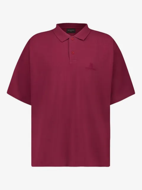 Balenciaga embroidered-logo polo shirt