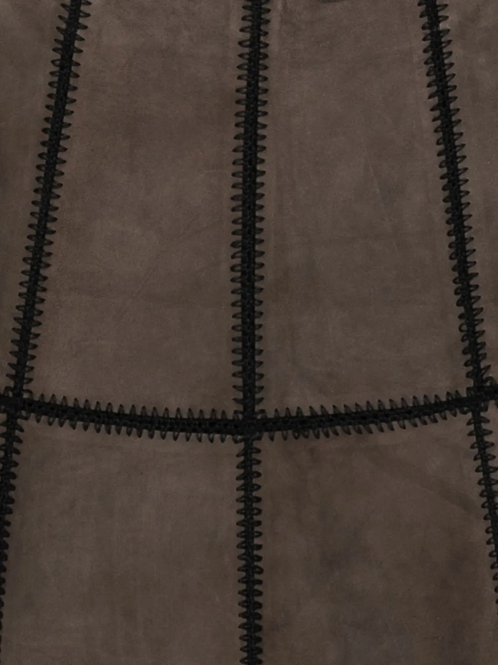 Blugirl Suède rok met vlakken Bruin