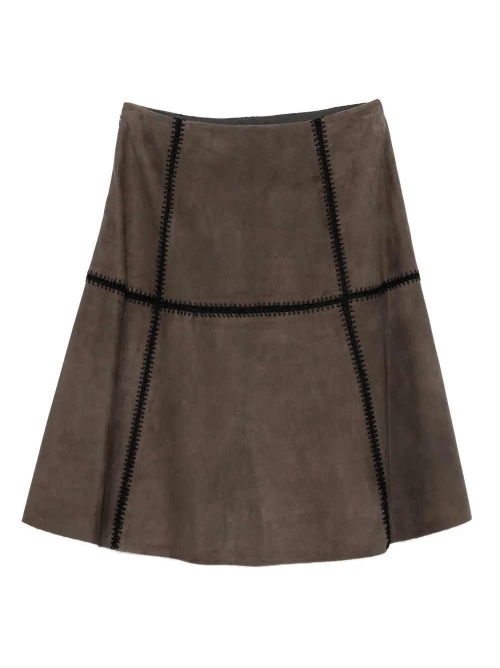 Blugirl suede panelled skirt | A-Line Skirts | Image 2
