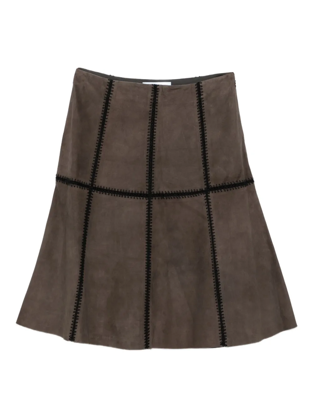 Blugirl suede panelled skirt | Brown | Image 1