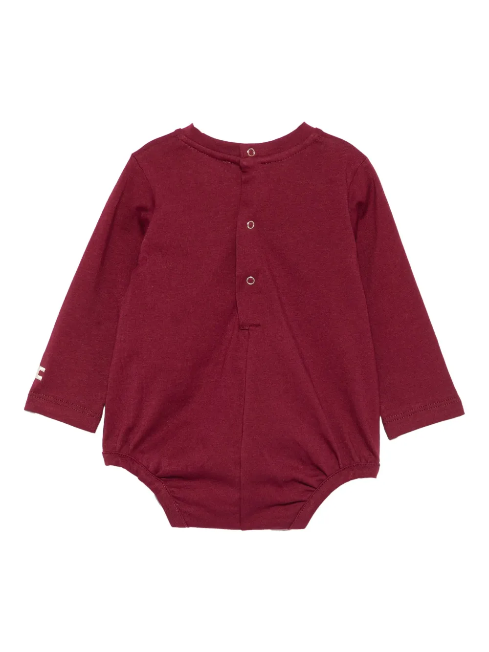 Elisabetta Franchi La Mia Bambina Body met lange mouwen en logodetail - Rood