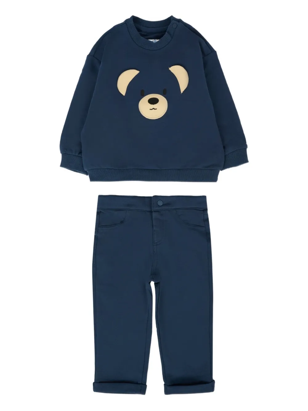 Mayoral Trainingspak met beerapplicatie Blauw