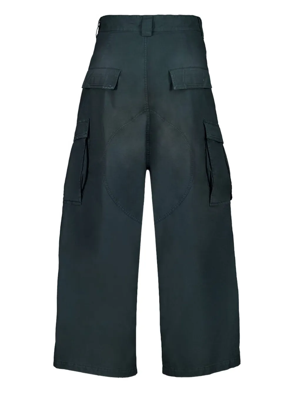 Balenciaga washed-cotton cargo pants - Groen