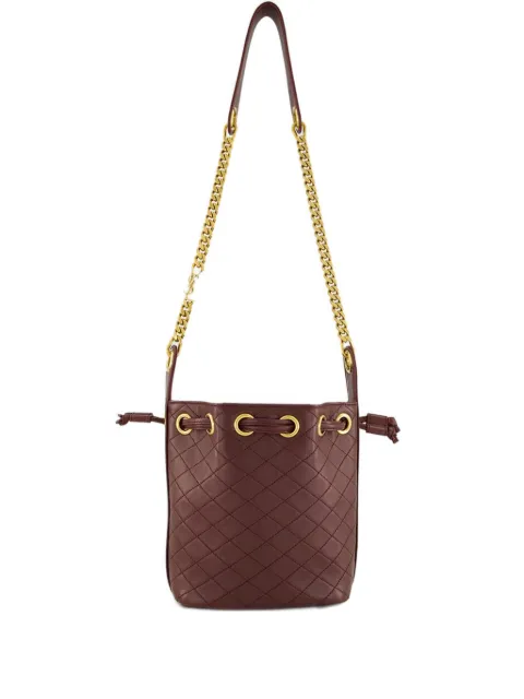 Saint Laurent mini quilted-leather bucket bag