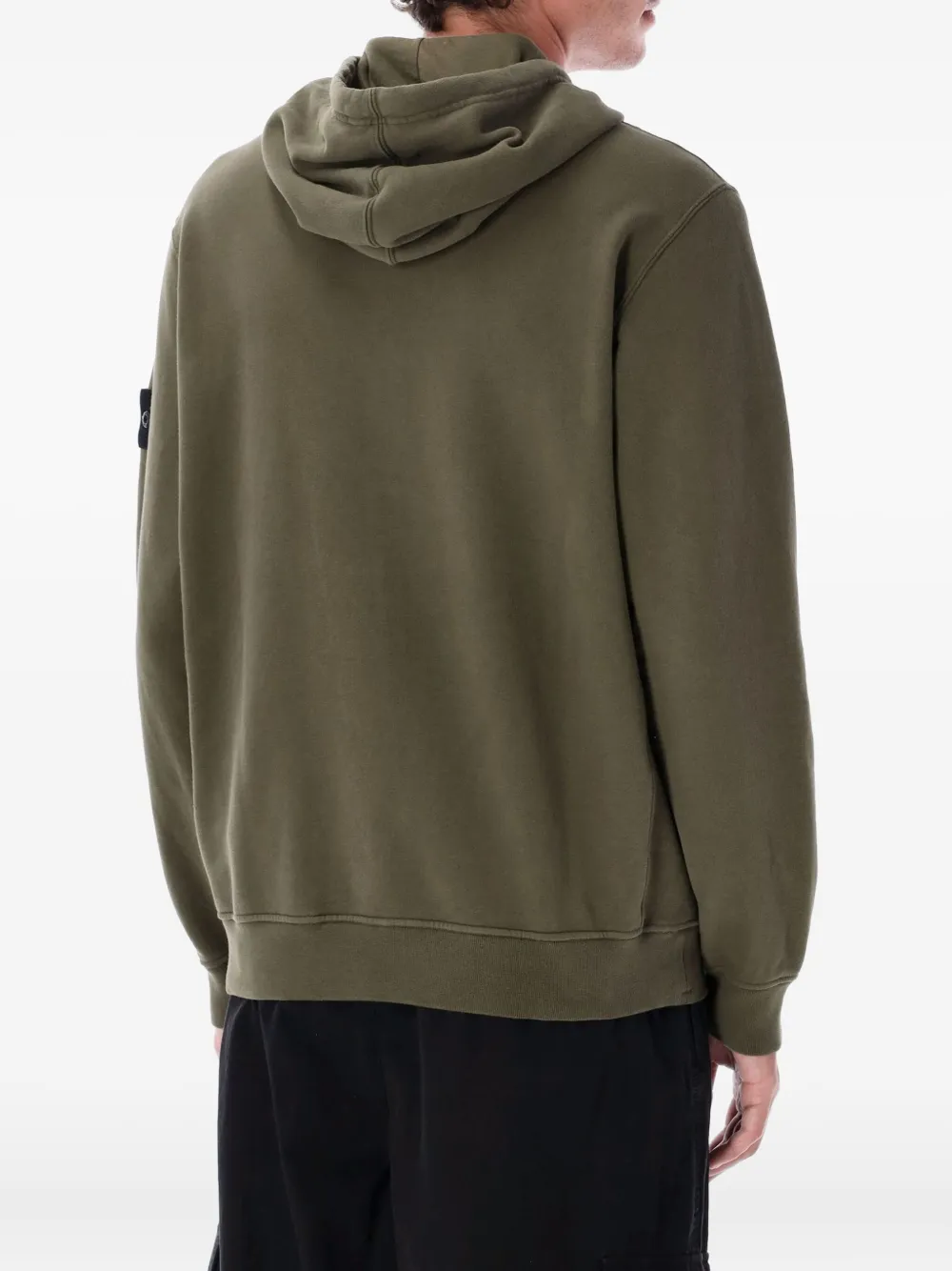 Stone Island zip-front hoodie Groen