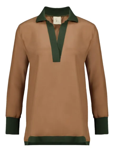 PAULA Diane V-neck long-sleeve top