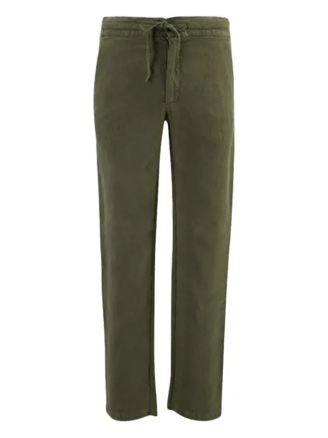 120% Lino pantalones con cordones en la pretina