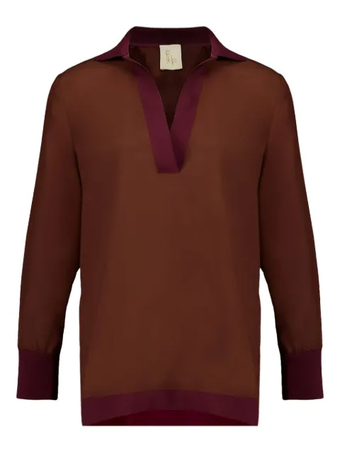 PAULA Diane V-neck long-sleeve top