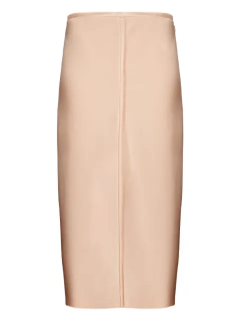 AMI Paris midi satin skirt