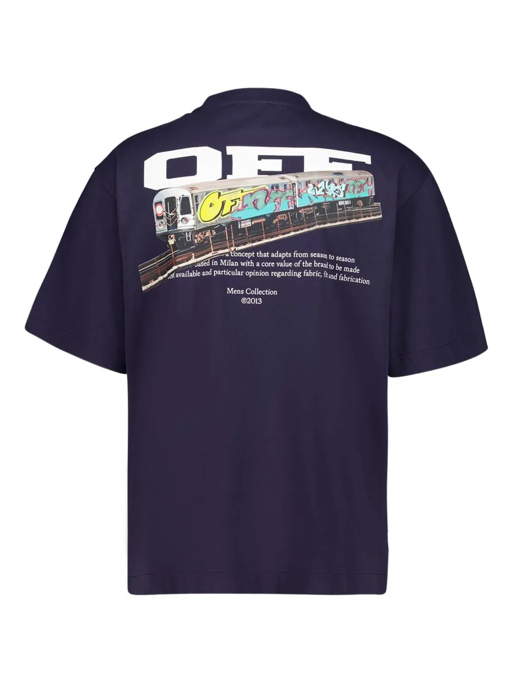 Off-White Train Off Skate T-shirt - Blauw