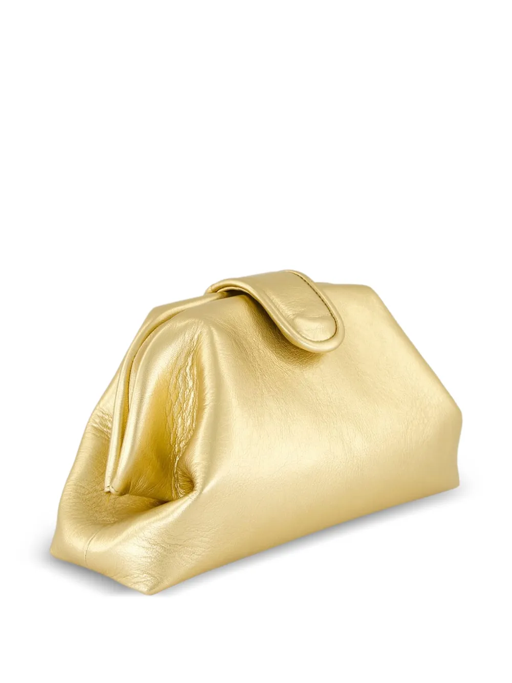 PAULA Leren clutch Goud