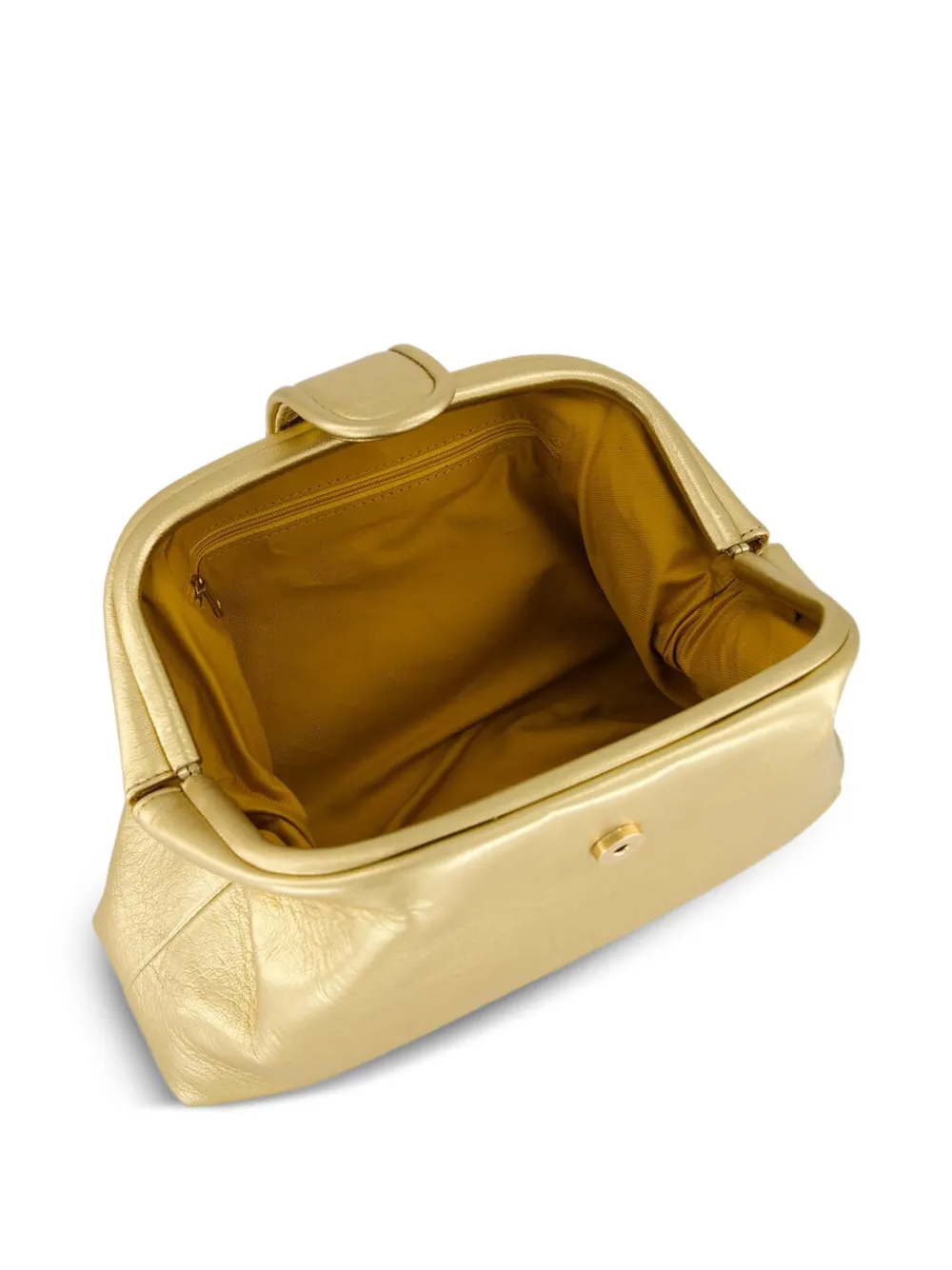 PAULA Leren clutch Goud