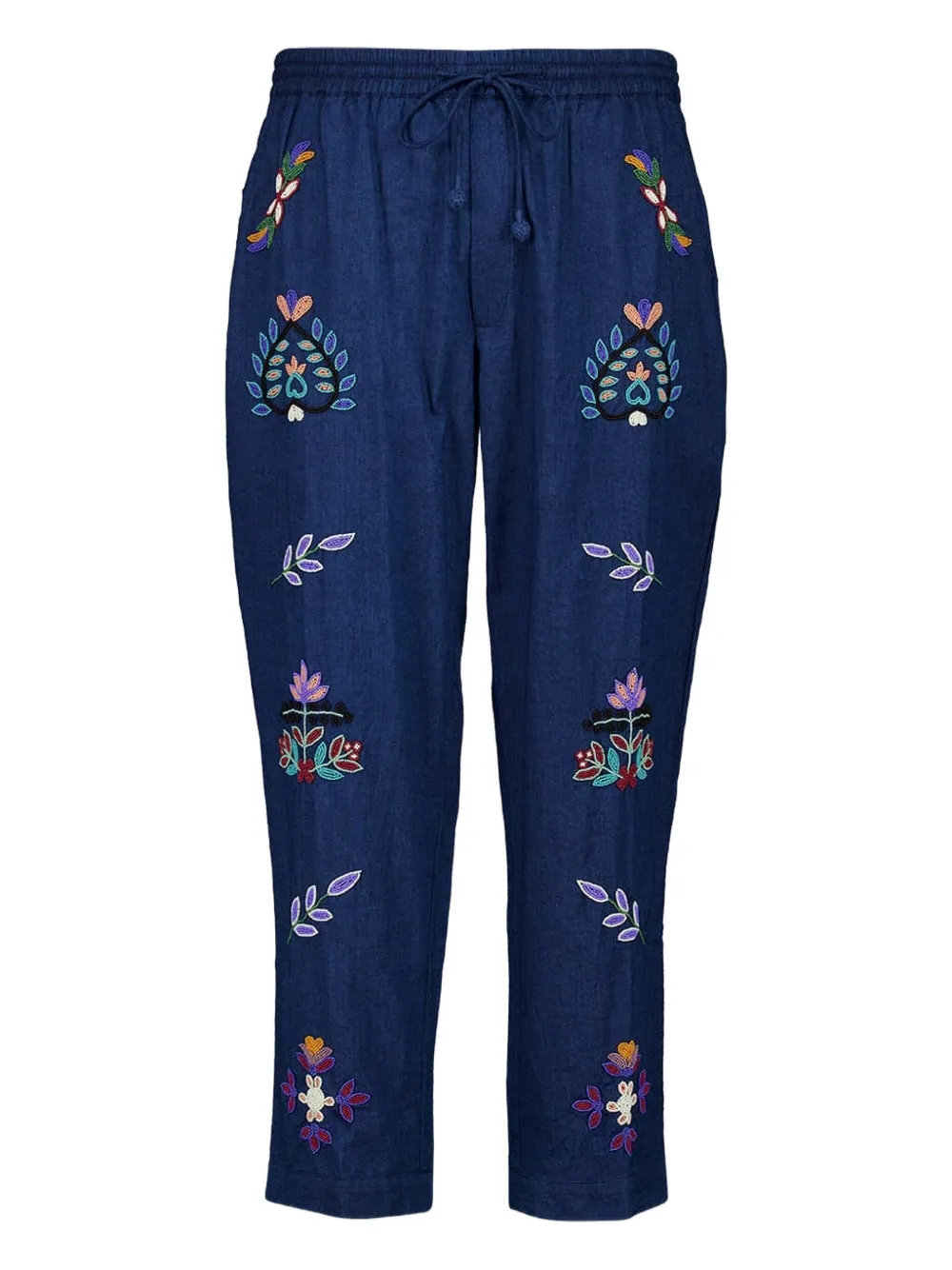 Baziszt Neon beaded floral trousers | Blue | Image 1