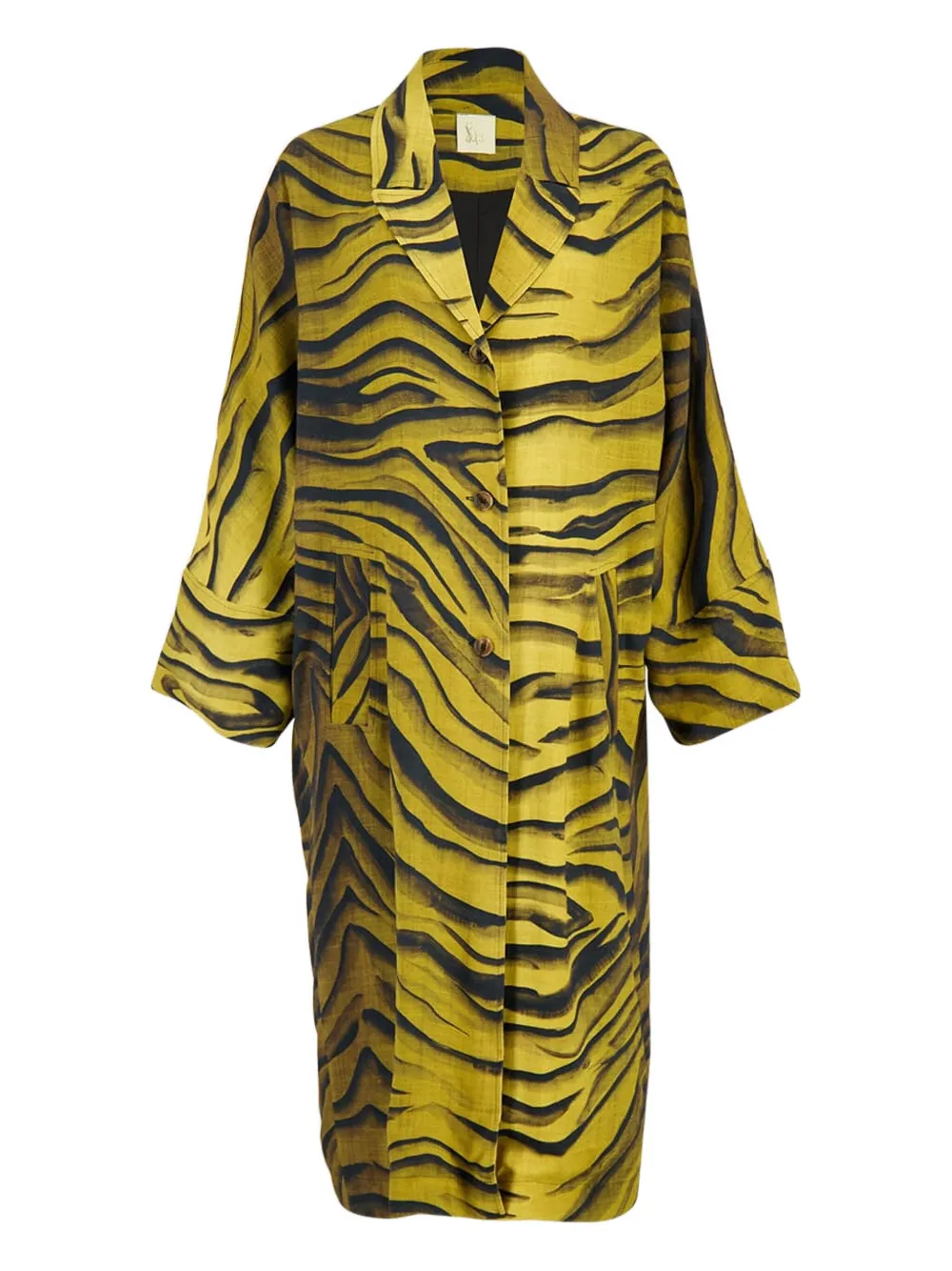 PAULA manteau à imprimé animalier - Jaune PAULA manteau à imprimé animalier - Jaune